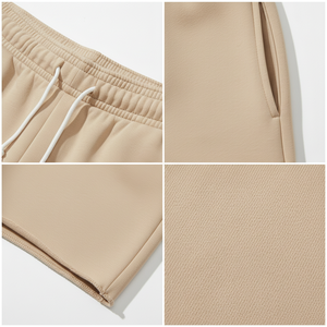 Pantalones Cortos Casuales para Hombre OEM, Premium, Ligeros, Mezcla de Algodón Suave, Cintura Elástica, Bolsillos Utilitarios, Diseño Sólido, Comodidad Diaria - Product Image 6