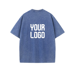 Custom Unisex Cotton Washed T <b>Shirt</b> Harajuku Retro Jersey Breathable Lightweight Quick Dry Printed <b>Y2K</b> T <b>Shirt</b> For Men - Product Image 3