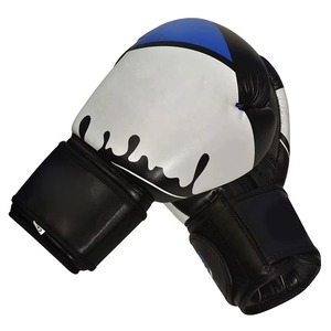 Guantes de MMA Premium con Diseño Splash, Guantes de Entrenamiento Profesionales para Artes Marciales, Sparring, Boxeo, Cuero PU, Ajustables con Cierre de Gancho y Bucle - Product Image 2