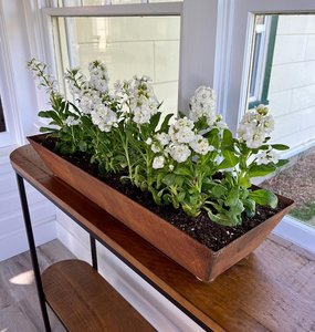 Modern Outdoor Metal <b>Planter</b> <b>Large</b> Rectangular Garden Flower Pot Iron <b>Planter</b> for Patio Balcony Backyard Decoration - Product Image 1