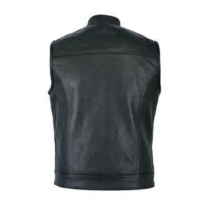 Chaleco de cuero suave para hombre, servicio OEM, con textura lisa, suave y flexible, transpirable y de uso casual. - Product Image 4