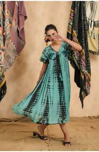 เดรสยาวลายดอกไม้ คอวี เซ็กซี่ แฟชั่นลำลองสำหรับผู้หญิง รุ่นปี 2026 ลดราคาสุดฮอต - Product Image 4