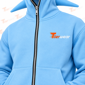 Sweat-shirt d'hiver urbain chaud pour homme, en molleton de coton 470 GSM, avec fermeture éclair intégrale, fabrication OEM, marque privée - Product Image 5