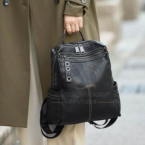 Sac à dos en cuir imperméable, nouveau design élégant, sac à dos en cuir de dernière génération, sac à dos en cuir en gros - Product Image 5