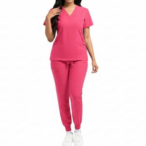 Ensemble d'uniformes médicaux pour infirmières d'hôpital, vêtements médicaux tissés de haute qualité pour les professionnels, combinaisons médicales de haute qualité, personnalisables - Product Image 1