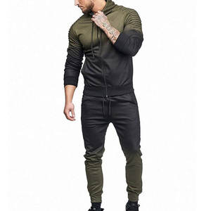 Conjuntos deportivos para hombre, ropa deportiva para exteriores, conjunto de sudadera de 2 piezas, chándal personalizado para hombre - Product Image 5