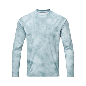 Haut de pêche unisexe à manches longues UPF 50, respirant, 100 % polyester, séchage rapide, léger, haute qualité, coutures thermocollées, personnalisable - Product Image 1