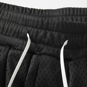 <b>Men's</b> Summer Basketball <b>Shorts</b> Wholesale Hot Stock Elastic Waist Mesh <b>Shorts</b> Eco-Friendly Solid <b>Pattern</b> <b>Men</b> Mesh <b>Shorts</b> - Product Image 5