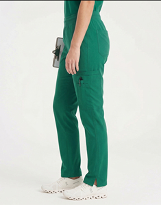 Pantalon de jogging médical pour femme - Tissu tricoté couleur unie, détection des aiguilles, écologique et de haute qualité, option logo personnalisé - Product Image 3
