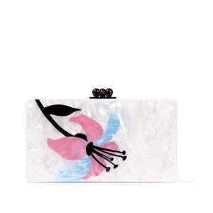 Pochette de soirée élégante en résine pour femme, idéale pour les mariages et les occasions spéciales - Product Image 6