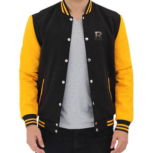 Veste Letterman pour homme, style simple et moderne, look épuré, style universitaire - Product Image 1