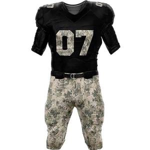 Uniformes de football américain personnalisés, fabrication directe d'usine, OEM ODM, respirants, en spandex/coton, séchage rapide, qualité supérieure pour les jours de match - Product Image 4