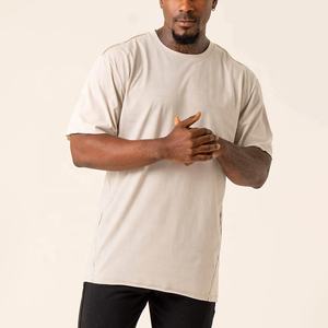 T-shirt en jersey 100% coton de haute qualité pour homme, logo personnalisé, coupe classique, taille plus, 200 grammes, motif uni, séchage rapide - Product Image 2