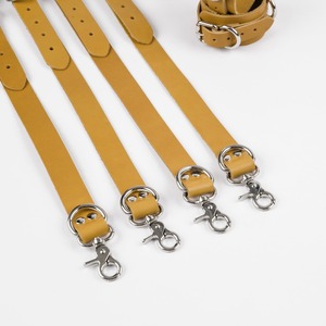 Custom Genuine Leather Bed Restraints Harness Straps High Quality Adjustable <b>Bondage</b> Cuffs Accessories RTTS-0126 - Product Image 5