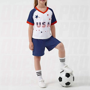Maillot de football unisexe pour enfants, maillot de football pour filles, tenue de football pour garçons, uniforme d'équipe athlétique pour jeunes, vêtements de sport respirants et doux - Product Image 6