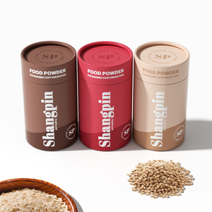 Eco-Friendly Composite <b>Canister</b> with Tin Lid Food Grade Kraft Paper Tube Custom Print for <b>Tea</b> Coffee Brands - Product Image 2