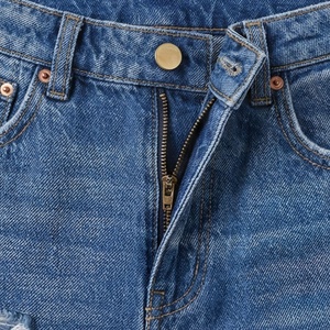 Shorts en jean amples en coton premium pour femmes, pantalons mi-longs d'été, streetwear pour filles, taille haute, couleur personnalisée, mode tendance - Product Image 4