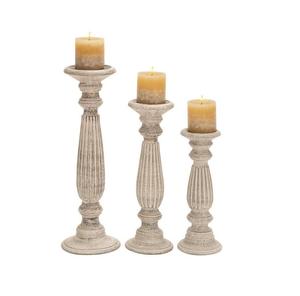 Lavie Creations LCa-57 Porte-bougie en bois fait main, impression sérigraphique, design antique, décoration d'intérieur, Pâques, Saint-Valentin - Product Image 3