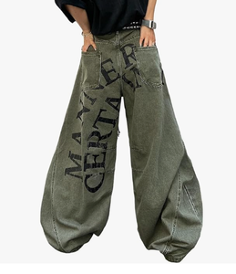 Pantalons en jean baggy tendance pour hommes et femmes – Jeans streetwear amples et élégants pour un style décontracté au quotidien - Product Image 3