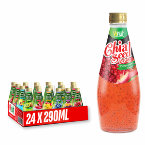เครื่องดื่มค็อกเทลเมล็ดเจีย290มล. ปราศจากน้ำตาลฉลากส่วนตัวผลิตจากเวียดนามขายส่ง - Product Image 1