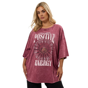 Camiseta Casual para Mujer, Lavado Ácido, de Alta Calidad, 100% Algodón, Camisetas con Estampado Serigrafiado - Product Image 3