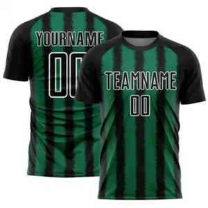Maillot de football unisexe à manches courtes, design optimal, couleur et logo personnalisables, anti-transpiration, 100 % polyester, vêtements de sport pour l'entraînement d'équipe - Product Image 1