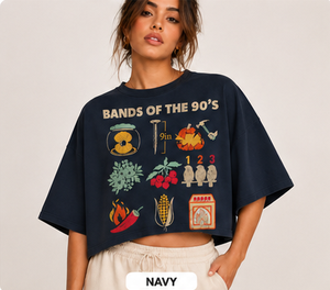 Custom Women's Oversized Crop T Shirt Vintage Graphic Print Streetwear Cotton Cropped Tee Casual Fashion <b>Top</b> OEM ODM - Product Image 3