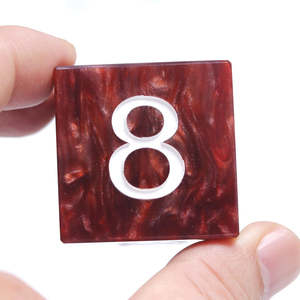 ลูกเต๋าสำรองสำหรับเกมแบ็คแกมมอนแบบมืออาชีพ  ลูกเต๋าคูบสำหรับเพิ่มเงินรางวัลในเกมแบ็คแกมมอน  ตัวเลขสลักอย่างดี  แบรนด์ AL AMLIK CRAFT - Product Image 1