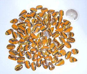 Wholesale AMAN GEMS JEWELLERY Beautiful Natural <b>Bumble</b> <b>Bee</b> Jasper Gemstone Loose Cabochon Mix Shape Sizes Jewellery Making - Product Image 5