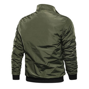Blouson d'hiver classique pour homme, matériau léger et durable, fermeture éclair sur le devant, réversible, vêtement d'extérieur élégant, service OEM pour - Product Image 2