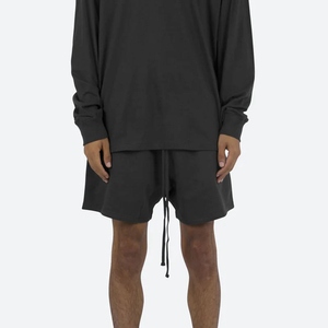 Men's Summer Cotton Casual <b>Shorts</b> Custom Lightweight Breathable Fabric Solid Pattern for Daily Wear Streetwear Outdoor Travel - Product Image 5