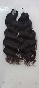 Cheveux indiens bruts non traités, double épaisseur, non-Remy, en lots pour tissage - Product Image 4