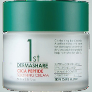 Produits de soin coréens Derma Share First Cica Peptide Soothing Cream 70mL Fabriqué en Corée Acide hyaluronique blanc - Product Image 4