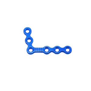 Kit d'instruments pour implants chirurgicaux orthopédiques, plaque en L de 2,0 mm à 6 trous, épaisseur de 1,0 mm, acier inoxydable de qualité allemande pour orthognathie - Product Image 1