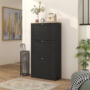 Shoe Storage Cabinet Comprised of Durable Shoe Racks for Organizing Your Footwear - Product Image 1