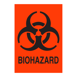 Étiquettes adhésives permanentes Brady pour les risques biologiques, pour la sécurité des laboratoires et des hôpitaux - Product Image 1