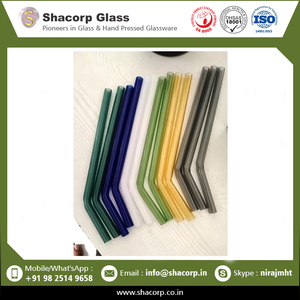 Reusable Glass Straw <b>Set</b> for Cocktail Bars Cafes Restaurants and Home Beverage Service - Product Image 6