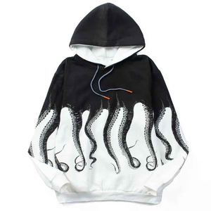 Nouveau Sweat à Capuche Personnalisé Brodé en Molleton 100% Coton Écologique Tendance Vintage Streetwear - Product Image 2