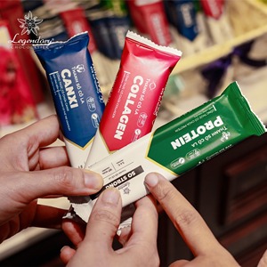 ช็อกโกแลตบาร์เพื่อสุขภาพ คอลลาเจน รสขมหวาน แบรนด์ LEGENDARY CHOCOLATIER - 37 กรัม สีดำ ผลิตในเวียดนาม - Product Image 5