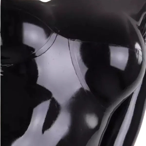 Mono de manga larga negro de PU para mujer, de cintura alta, largo completo, sexy, elástico, ajustado al cuerpo, ideal para discoteca - Product Image 5