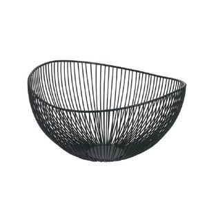 Panier en fil métallique noir le plus vendu pour la décoration de table de cuisine et de salon, taille et forme personnalisables - Product Image 4