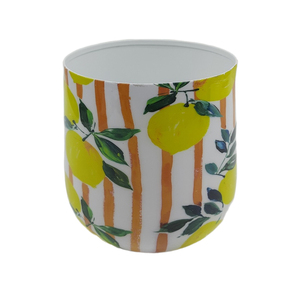 Ensemble de 3 pots à fleurs en fer de petite taille, design traditionnel, motif floral, pour la décoration de la maison et du jardin, faits à la main - Product Image 3