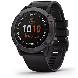 NOUVELLE ARRIVÉE Montre GPS multisports Garmin Fenix 6X 6S Pro Solar Edition Sapphire noire - Product Image 1