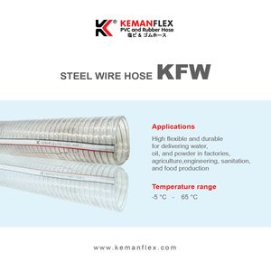 KEMANFLEX PVC Steel Wire Hose KFW 2 Inch Flexible Water Hose for Agricultural Use - Product Image 1