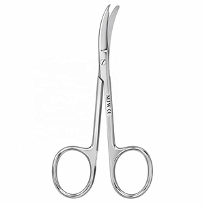 Ciseaux à points courts courbés de 3,5 pouces, ciseaux à sutures incurvés en acier inoxydable, ciseaux chirurgicaux pour couper les points, CE ISO 13485 - Product Image 5