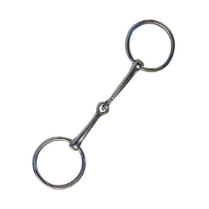 Bocado de caballo de acero inoxidable premium con anillo suelto y eslabón de cobre en forma de rombo para entrenamiento ecuestre - Product Image 5