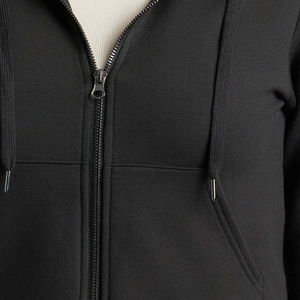 Women Winter Solid Zip Hoodie Tracksuit Set Fitted Sweatshirt Tapered Jogger <b>Trousers</b> Pocketed Casual Two Piece Lounge Outfit - Product Image 6