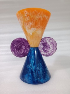 Vase de sol en résine fait main, design floral traditionnel, décoration d'intérieur, fabricant en gros sur mesure - Product Image 3