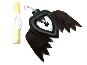 DISCOVER IMPEX Kit Profesional de Caza con Halcones: Cuerda de Entrenamiento de Cuero para Halcón con Mango de Madera, Forro Acrílico y Patrón de Camuflaje - Product Image 4