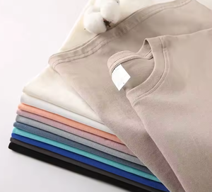 เสื้อยืดผู้ชายผ้าฝ้ายหนา 210 กรัม 100% ทรงโอเวอร์ไซส์ ไหล่ตก แขนสั้น สำหรับผู้ชาย รุ่นซัมเมอร์  แบบเรียบๆ สำหรับงานสกรีน - Product Image 5